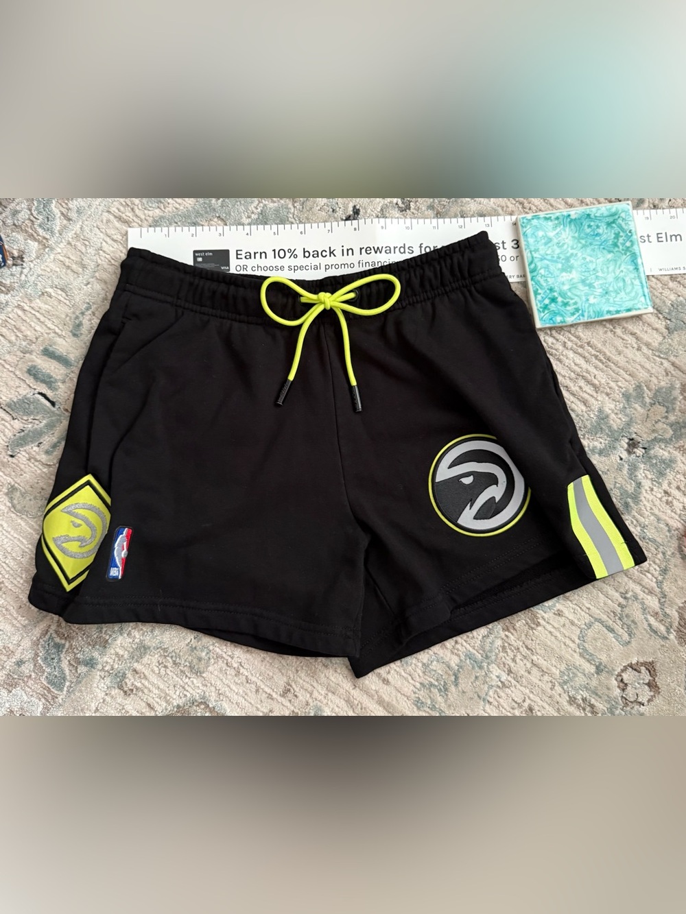 Atlanta Hawks Pro Women's Athletic Shorts with Pockets & Drawstring Size S
